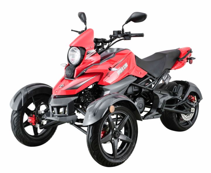 Spider X200 Trike, 3-Wheel Motorcycle, Automatic with Reverse - Image 3