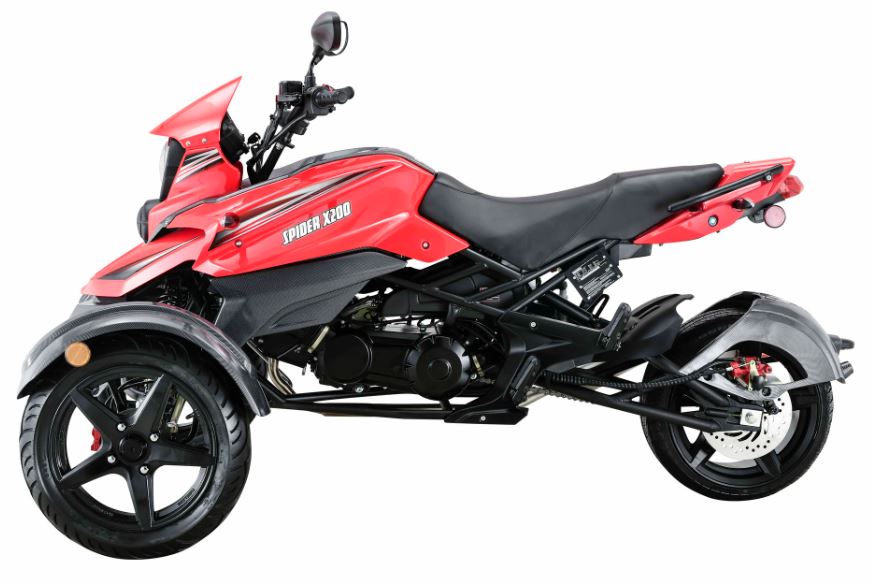 Spider X200 Trike, 3-Wheel Motorcycle, Automatic with Reverse - Image 12