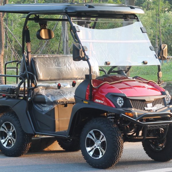 TrailMaster Taurus 50EV 4-Seat Electric Golf Cart, 60 Volt, Full DOT Light Package Included