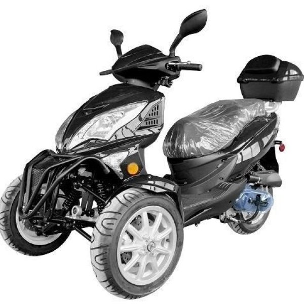 Topstar 200 Trike, 3-Wheel Motorcycle, Automatic Shifting, Trunk, 12-inch Wheels