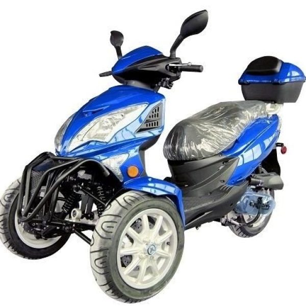 Topstar 200 Trike, 3-Wheel Motorcycle, Automatic Shifting, Trunk, 12-inch Wheels