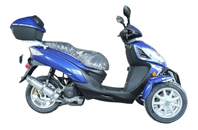 Topstar 200 Trike, 3-Wheel Motorcycle, Automatic Shifting, Trunk, 12-inch Wheels - Image 9