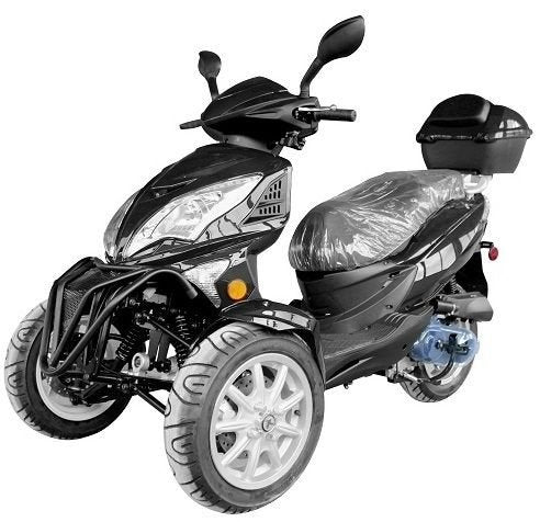 Topstar 50cc Trike, 3-Wheel Motorcycle, Automatic Shifting, Trunk, 12-inch Wheels - Image 3
