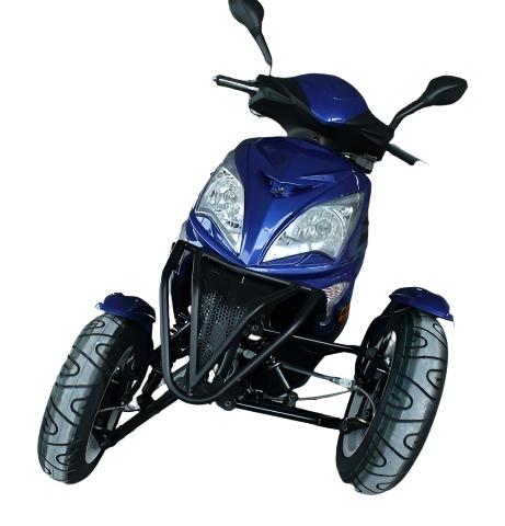 Topstar 50cc Trike, 3-Wheel Motorcycle, Automatic Shifting, Trunk, 12-inch Wheels - Image 4