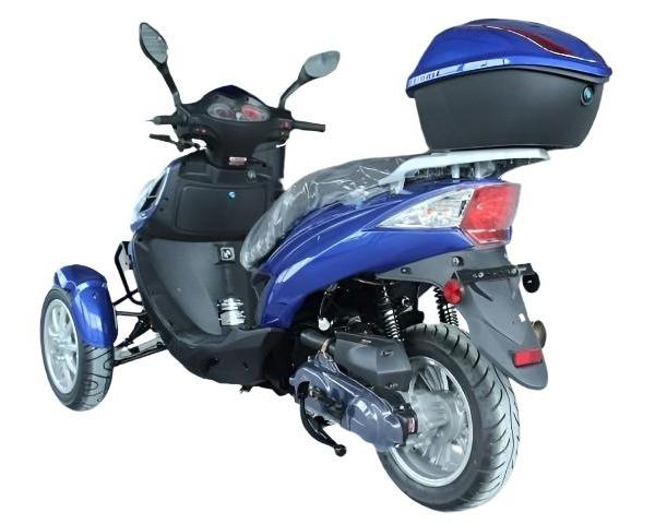 Topstar 50cc Trike, 3-Wheel Motorcycle, Automatic Shifting, Trunk, 12-inch Wheels - Image 6