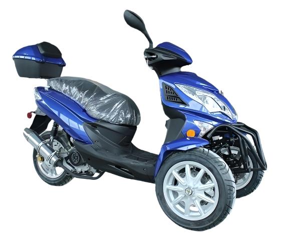 Topstar 50cc Trike, 3-Wheel Motorcycle, Automatic Shifting, Trunk, 12-inch Wheels - Image 7