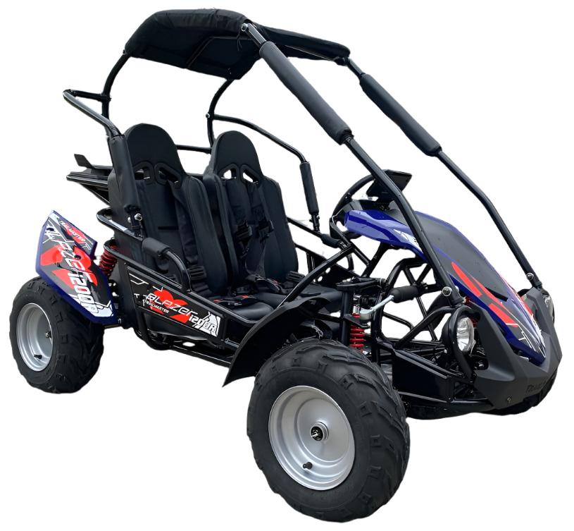 TrailMaster Blazer i200R Electric Go Kart, 48V Lithium, Ages 7-12 - Image 2