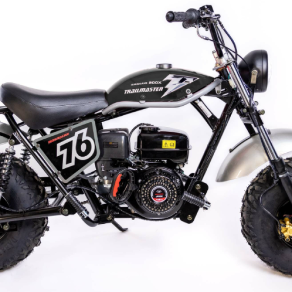 TrailMaster Hurricane 200X Mini Bike, 196cc 6.5 HP with Torque Converter, Dual Disc Brake, Front & Rear Suspension