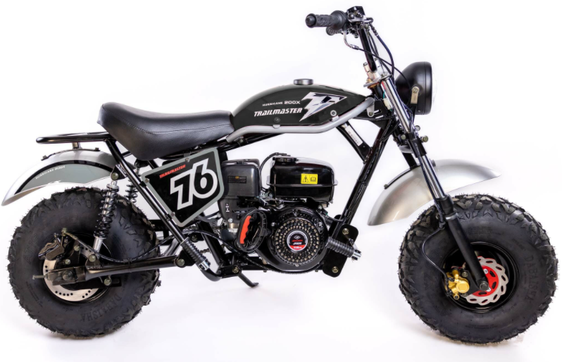 TrailMaster Hurricane 200X Mini Bike, 196cc 6.5 HP with Torque Converter, Dual Disc Brake, Front & Rear Suspension - Image 2