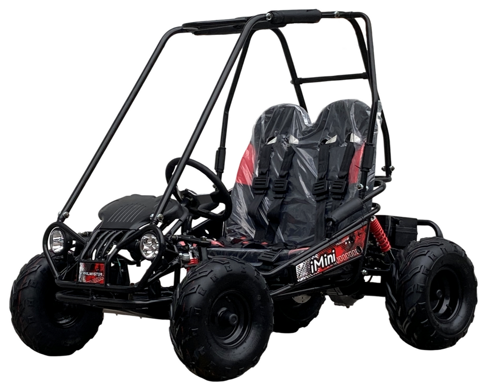 TrailMaster iMini Kids Electric Go Kart, Reverse, 48V, 2-Speed, Ages 4-9