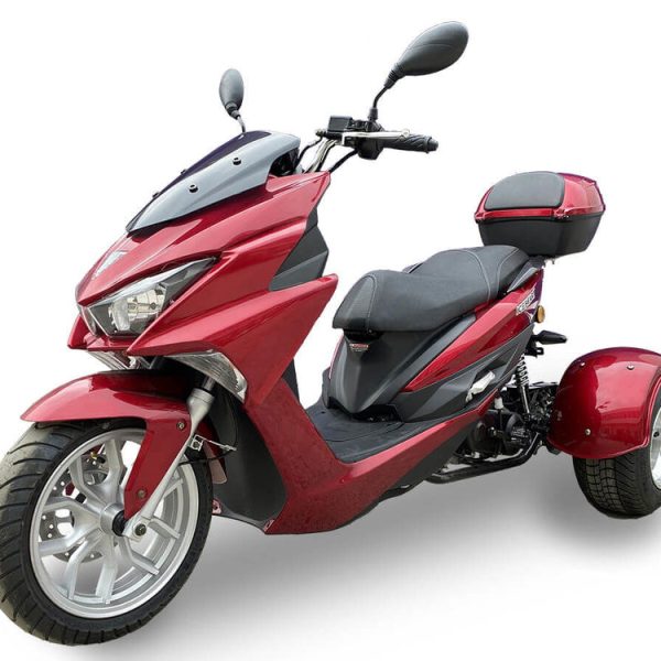 Trifecta 150cc Street Trike, Automatic, Disc Brakes, Aluminum Wheels, Trunk and Windshield Included